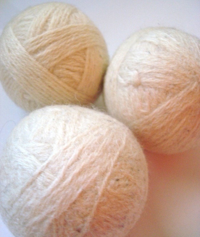 Eco Friendly Cream Wool Dryer Balls