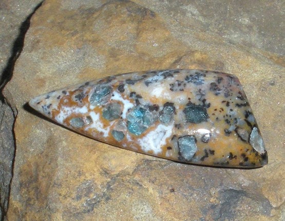 100 Percent to Kitty Charity ... Petrified Wood Opal ... CAB ... 46mm taLL ... Please No Coupons For This Item
