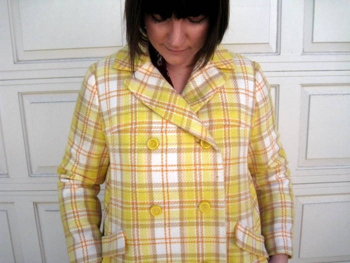 Sunshine Plaid Coat