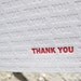Letterpress Thank You Card - Modern Design w/ Blind Impression