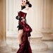 Steampunk Long Victorian Bustle Skirt Burlesque Saloon Girl LONESOME DOVE Victorian Decadence by Lovechild Boudoir