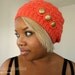 SALE Handmade Crochet Beret Coral Rose by raghousenternational