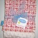 Cheerful Chum baby blanket with ivory minkee dot