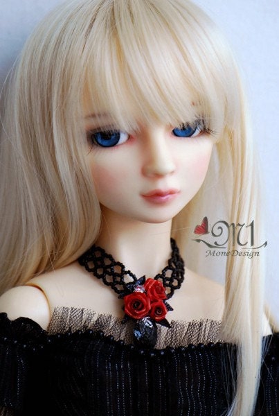 Mystery Black, V-Shape Necklace for BJD