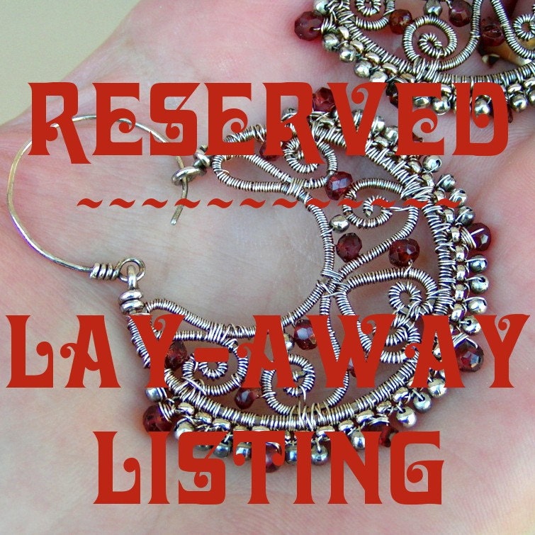 Tribal Tundra Sapphire Hoops - Payment 1