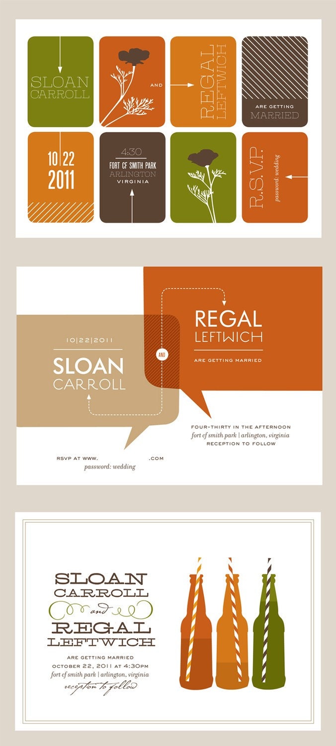 Original C U S T O M Wedding Invitations - Design Fee