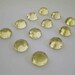 Gemstone Cabochons Lemon Quartz Rose Cut Round 6mm FOR TWO