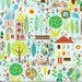 Carolyn Gavin Fabric SPRING STREET -  Birdies White, SALE