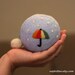 Wool coin purse -- cute yellow bird