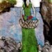 Woman with basket of fish - Felt Painting
