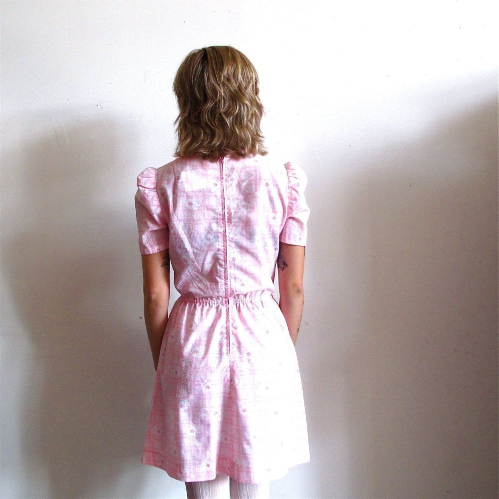 Reconstructed Vintage 60s Mod Floral Frock... X-SML