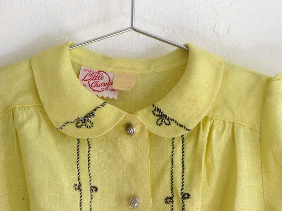 Little Charmer Girl's Yellow Shirt