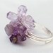 Purple Amethyst Cluster Ring -Make a Statment -Your Sterling Silver Ring...Unique and Handmade- ooak -Natural Gemstone Ring