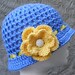 CROCHET HAT PATTERN - Cute Openwork Cloche Hat with Flower - Ladies Medium