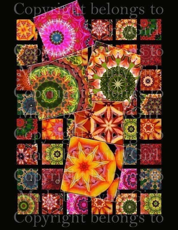 Exotic Flower Kaleidoscope Digital Download $2.99