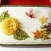 Tatted Fiber Art Butterfly Garden Box -Dandelion Radiance Keepsake