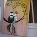 A Whisper Of Love 8x10 mounted art print featuring owls