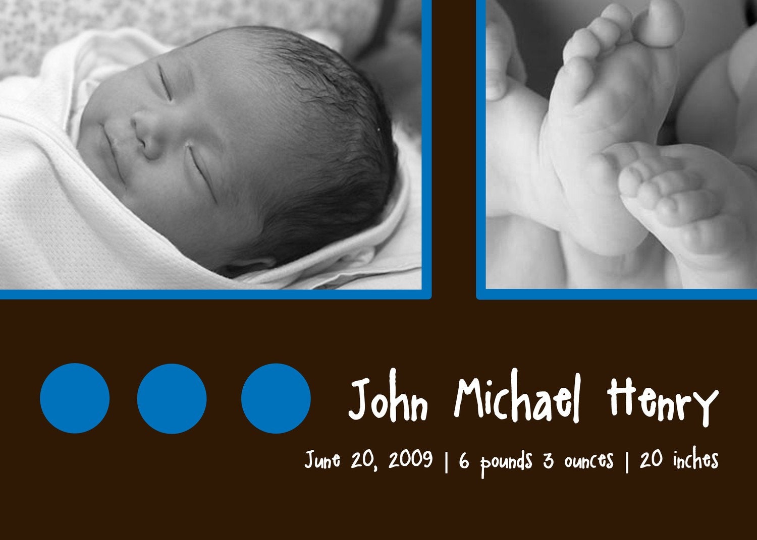Birth Announcement: Dots