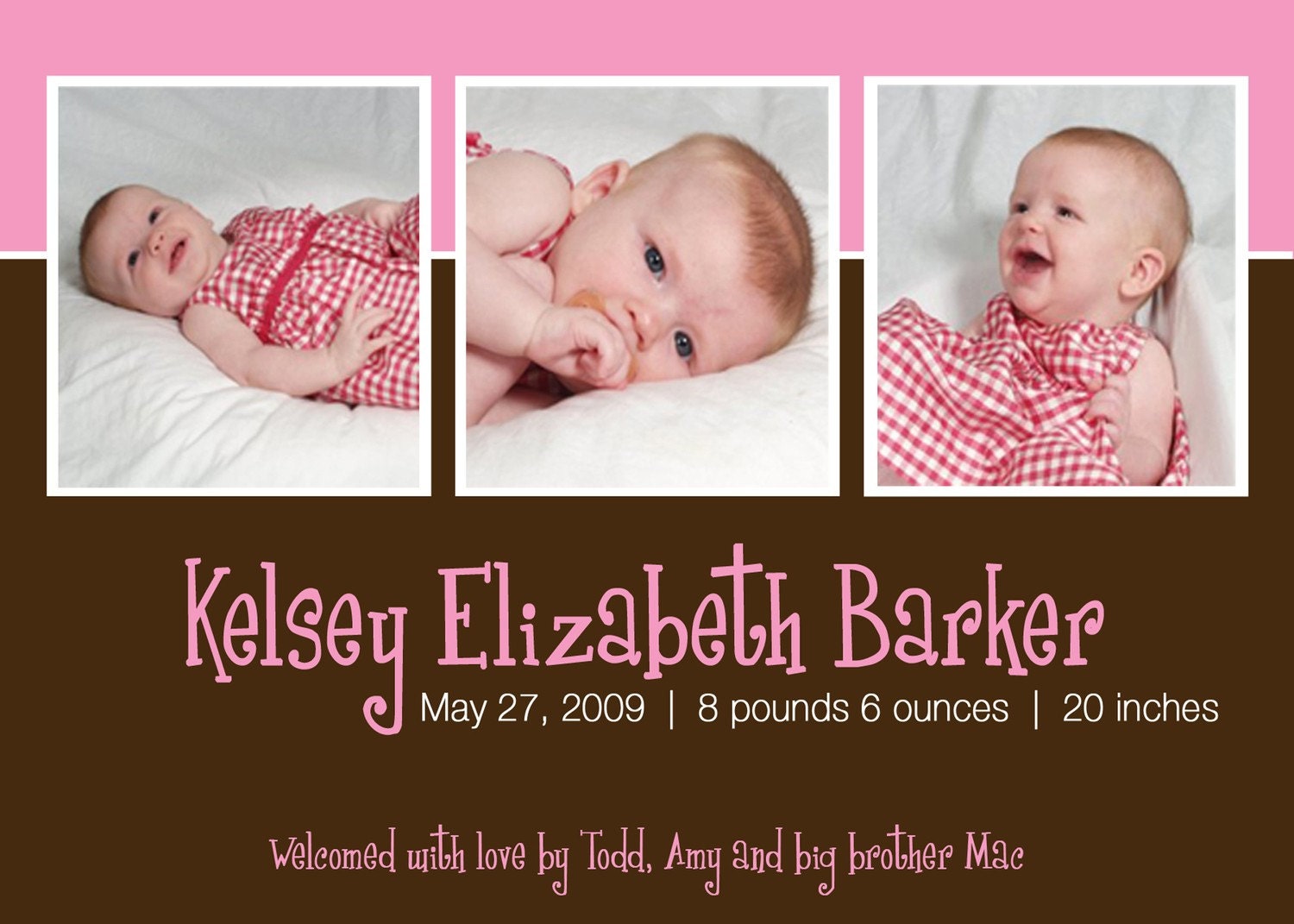 Birth Announcement: Image Banner