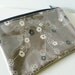 Handmade Clutch Bag Zippered Pouch Upcycled Black Leather - PVC Outer Layer by MyStudio on Etsy