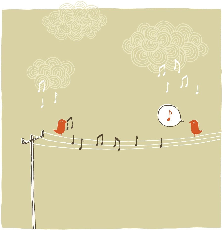 I Sing To You From The Heaven's Above - Fine Art Print (Large)