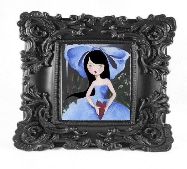My Heart Print Girl Art