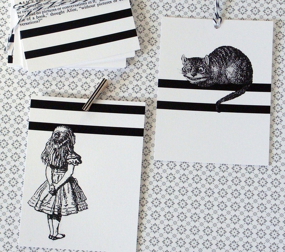 Alice in Wonderland Gifts Tags - Twelve Wonderful Designs