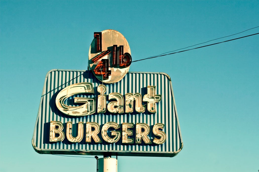 Giant Burgers,no.2, 8x10 Metallic Print, Edition of 50