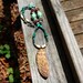 Genuine Carved Antler and Gemstone Necklace