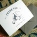 Thank You Note Cards Set Vintage Vespa Illustration