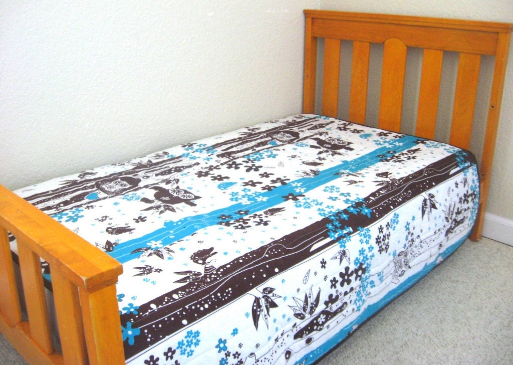 Organic Baby & Toddler Quilt, Saffron Craig Nesting Owls