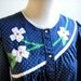 Country Girl Blue Flower Vintage Nightgown M/L