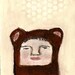 Brown bear girl - Plain Jane Original Illustration No. 90