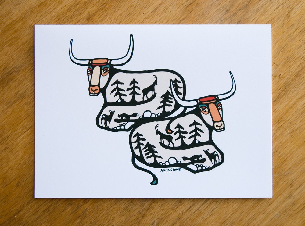 Of the Earth Greeting Card 5x7 - blank