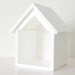 White display unit for small ornament Mini Mouse House painted wooden wall mount house for a small ornament - READY TO SHIP