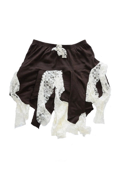 Steampunk Pirate Skirt. Size xl UK 18, US 14 Boho gypsy skirt