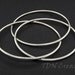 Interlocking bangles bright sterling silver