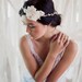 Woodsy flower halo/crown in ivory-  style 203