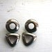 Silver Shapes Vintage Earrings