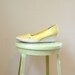 Yellow Canvas Wedges
