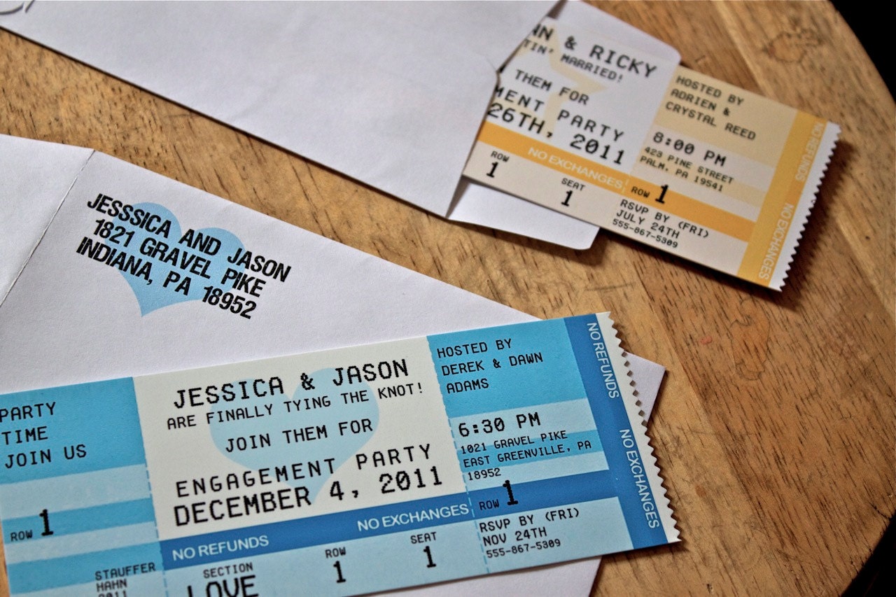 Concert Ticket Invitations