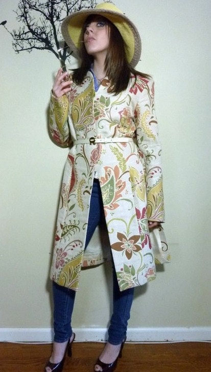 Vintage 1970s-1980s Tapestry or Brocade Look Coat Vintage J. McLaughlin Classic Look
