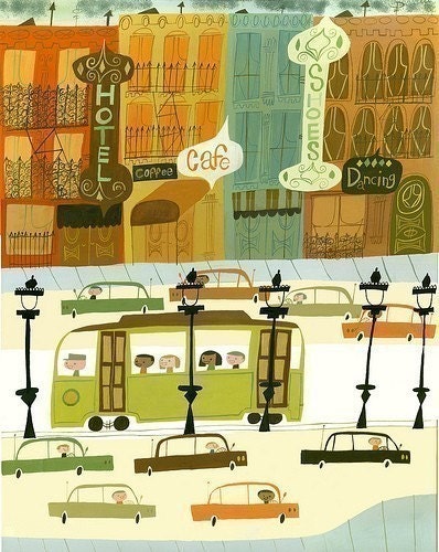 Canal Street New Orleans. Limited Edition 13x19 print by Matte Stephens.