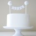 Lovely Day Cake Banner with Poms (Custom)