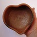 Heart Bowl of Mica Terra Cotta Clay