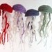 Jellyfish Ornament Amigurumi Crochet SALE Rainbow  great for home or baby mobile Free Shipping Domestic