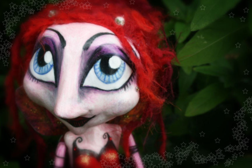 Special Item of the Day - Antonia - Faerie of Passion - OOAK Art Doll
