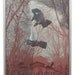 Luminous Pyrimid 'She Follows Me Into The Forest' Hand Screen Printed Gig Poster for Crystil Stilts' London concert