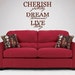 Cherish Live Dream -Vinyl Lettering wall words graphics Home decor itswritteninvinyl