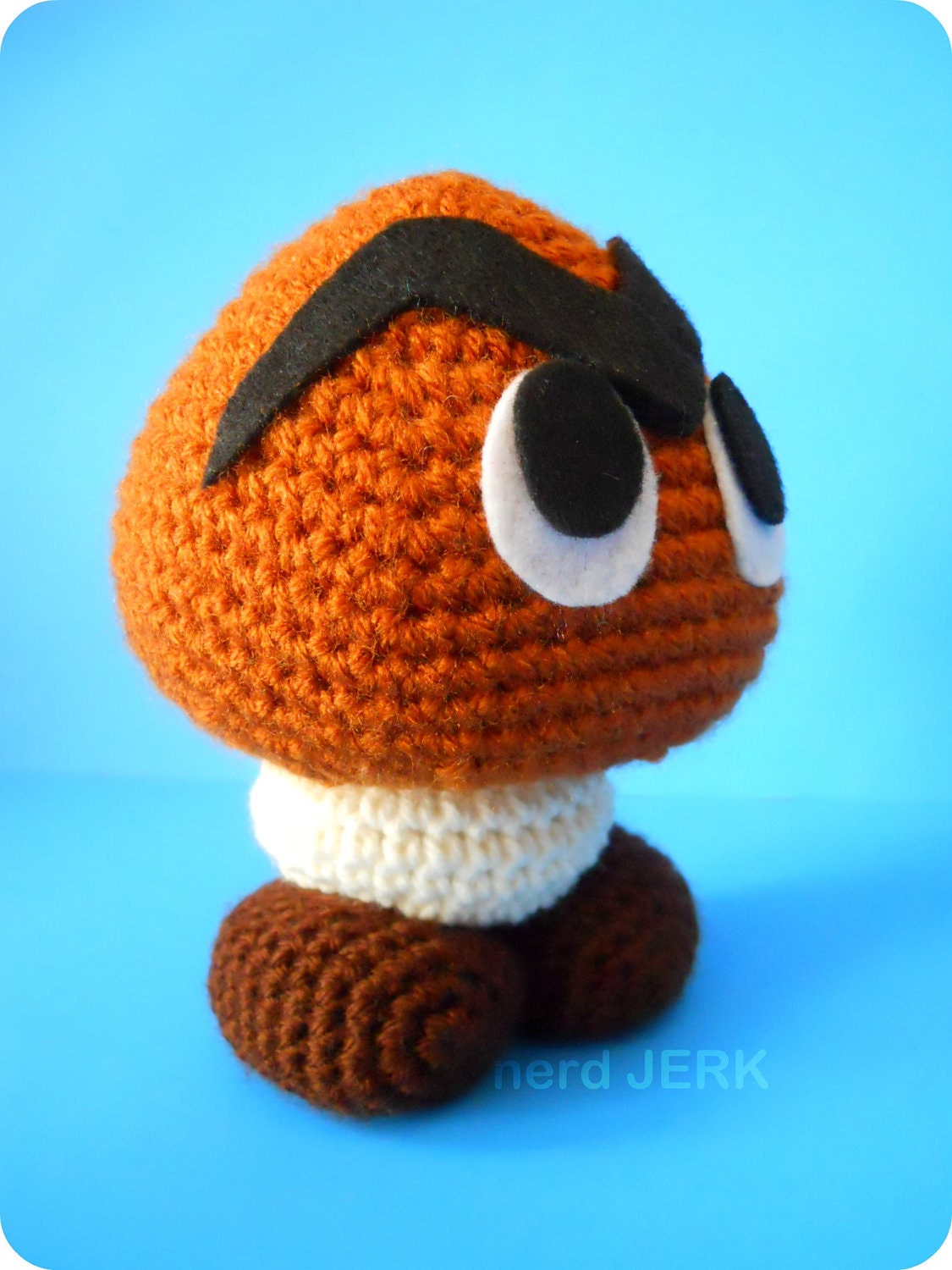 Goomba - Handmade Amigurumi Plush - Inspired by Super Mario Bros